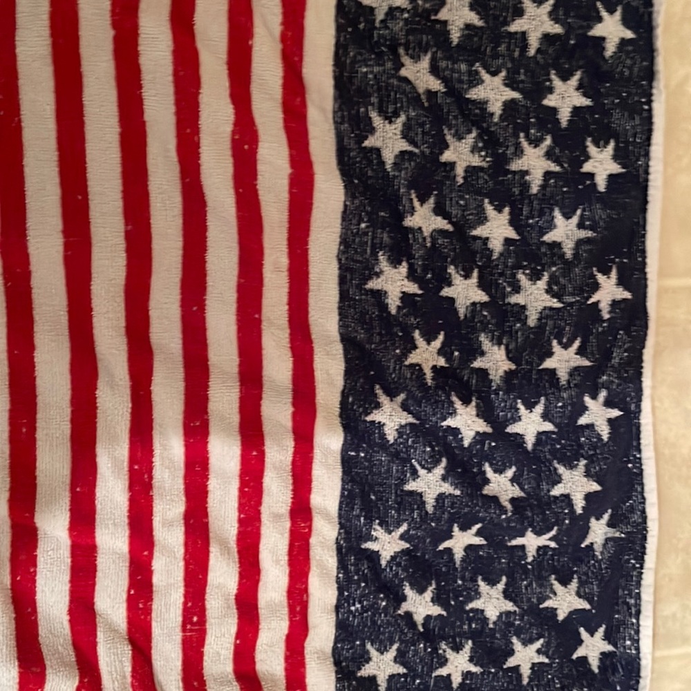 American flag washcloth